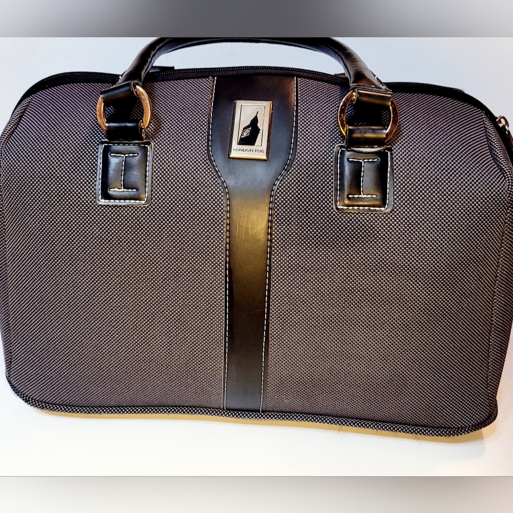 London Fog Oxford Style Cabin Bag Carry On Over Night Luggage Satchel Under Seat